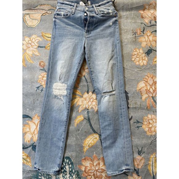New Mother Denim - The Huffy Skimp in Rope's End Womens Jeans Size 25 - Picture 3 of 6